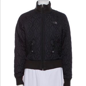 North face bomber jacket black sz small